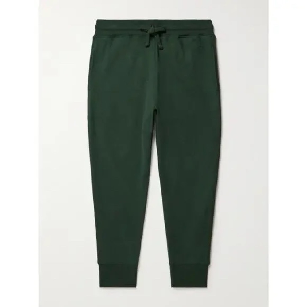 Mr Porter x Kingsman Tapered Green Cotton Cashmere Blend Jersey Sweatpants Sz M